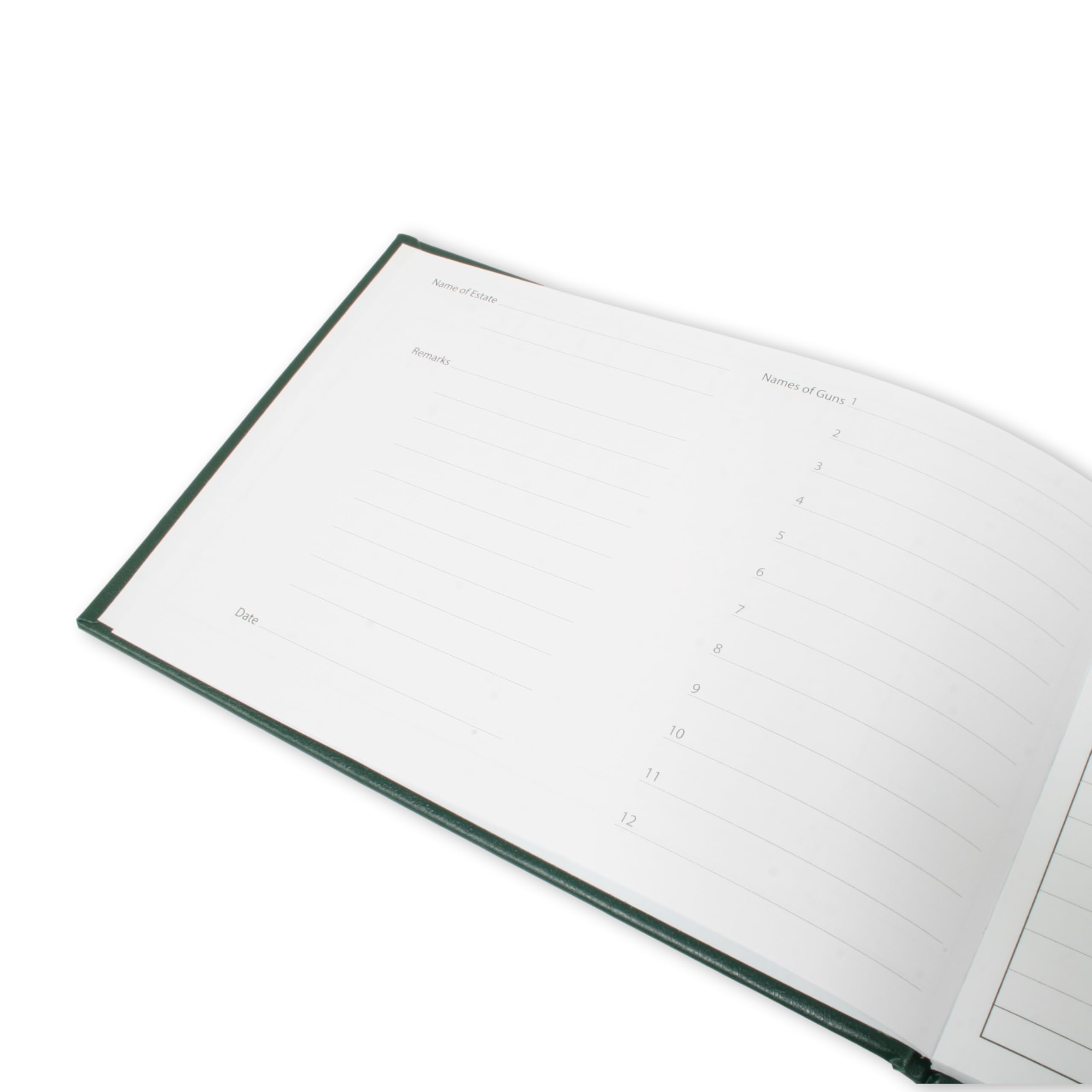 Game Bird Record Book Register Shooting Green Gamekeeper Gift - Image 3