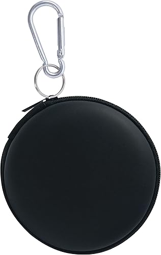 Wolfteeth - Funda para auriculares, funda para auriculares de EVA con mosquetón de acero inoxidable, organizador de accesorios para teléfono