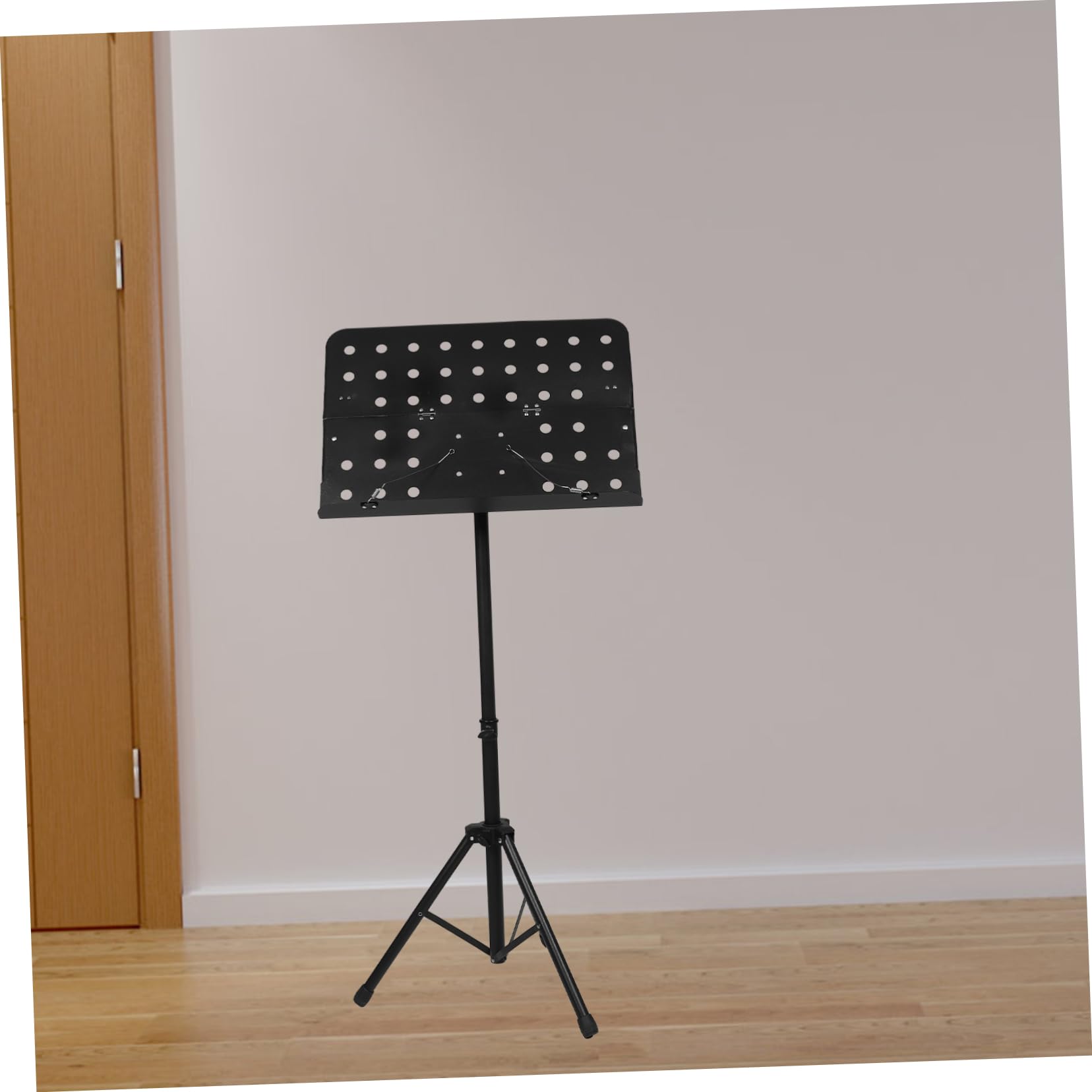 Toyvian Supporto per Spartiti Musicale Pieghevole e Regolabile in Altezza, Supporto Stabile in Plastica e Ferro, Portatile per Esibizioni e Viaggi