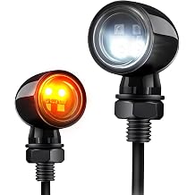 Motorcycle LED Turn Signals Universal Front Mini Turn Signal Lights Brake Tail Light Blinkers Compatible with Harley Honda Kawasaki Suzuki Triumph Yamaha