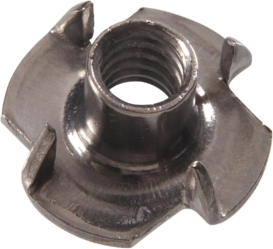 Hillman Stainless Long Prong Tee Nuts 3/8"-16 x 7/16" x 3/4" 15 Pack, 4151