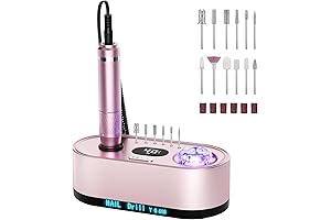 Máquina para Diseño de Uñas: Kit de Lima Eléctrica Profesional de 40,000...