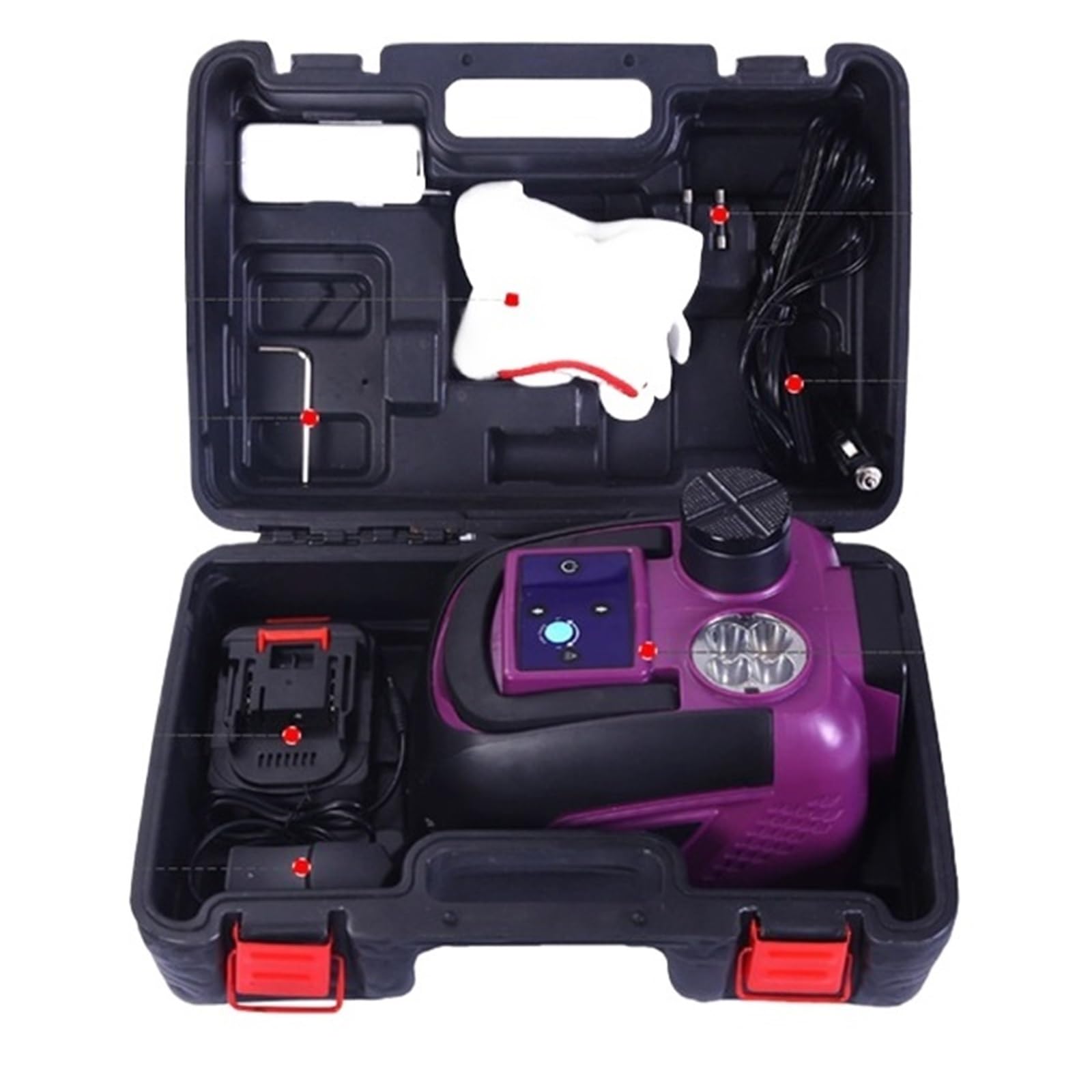 W1YP Samochodowy Bezprzewodowy Elektryczny Podnośnik Hydrauliczny Pilot Litowy Akumulator Suv Wielofunkcyjny Klucz Do Montażu Opon Szybkie łatwe Podnoszenie(45CM+Electric Wrench)