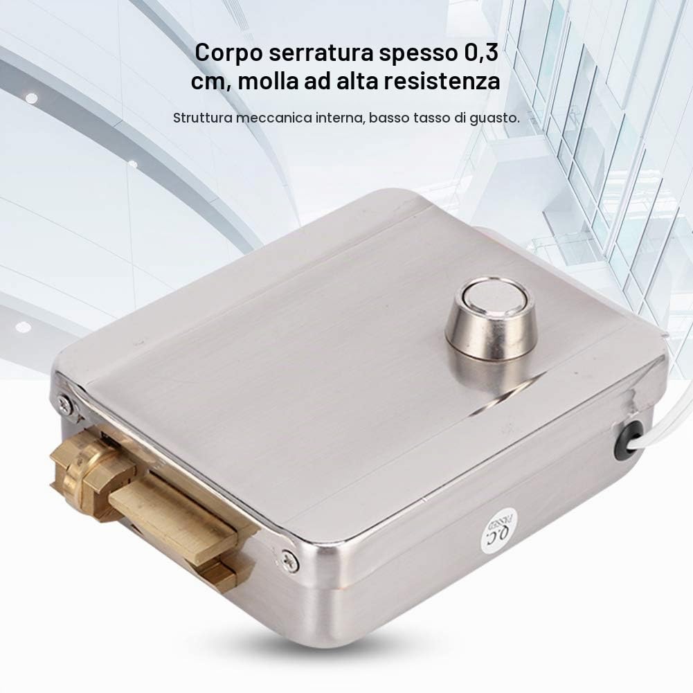 Antifurto Antifurto Serratura per cancello DC12V Serratura elettrica per controllo accessi con ingresso porta Serratura elettrica per scuole per hotel per casa