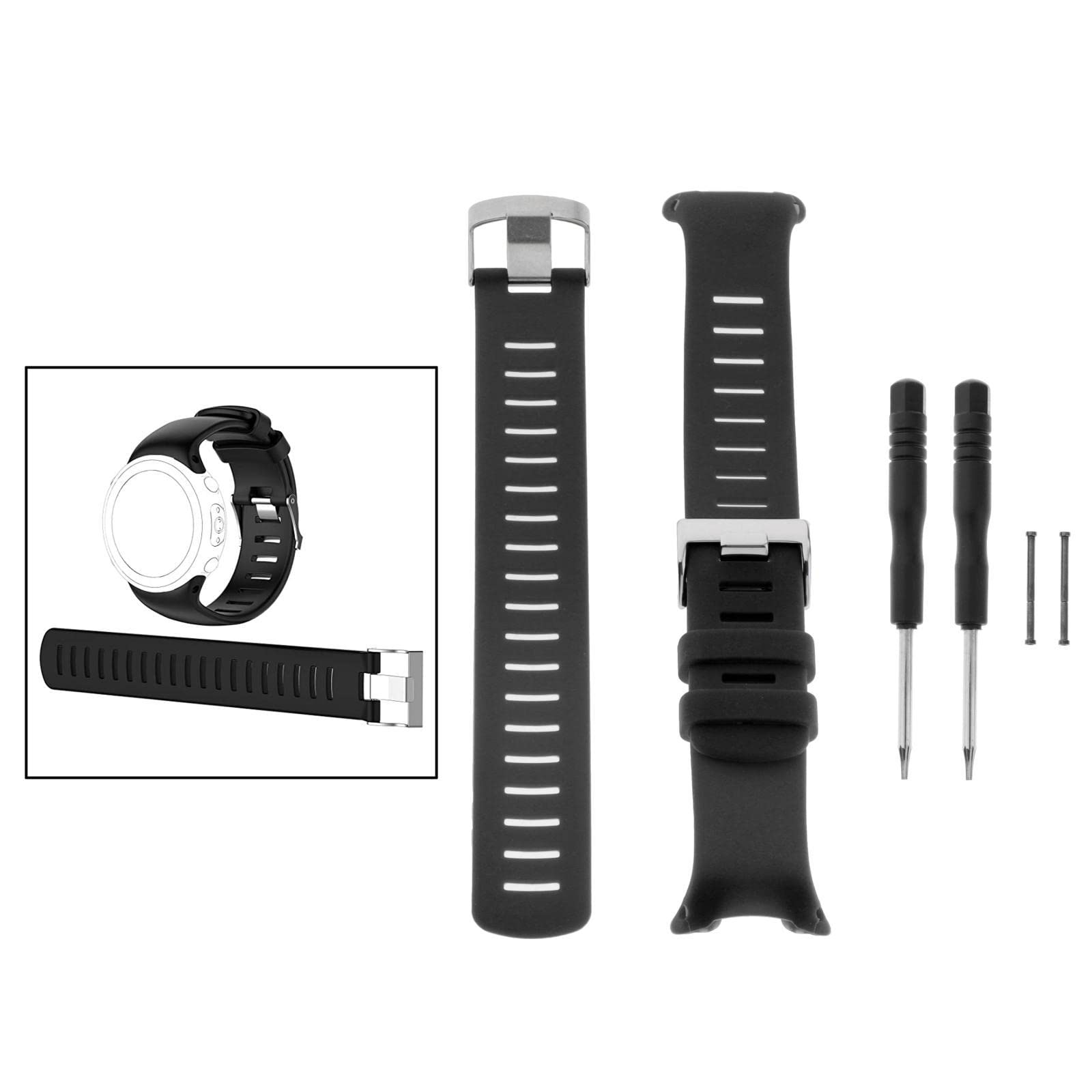 Cinturino Di Ricambio Per Suunto D4 / D4i / D4i Novo – Braccialetto In Gomma