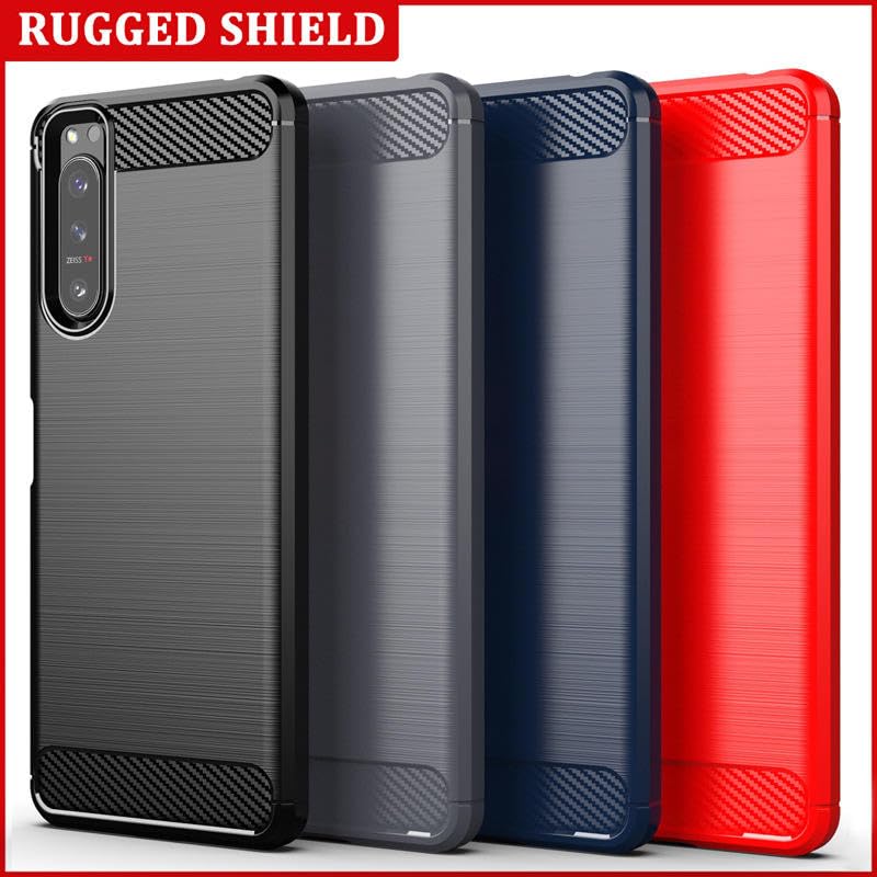 Image of Basic Case for Sony Xperia 5 IV (Carbon Fibre Blue)