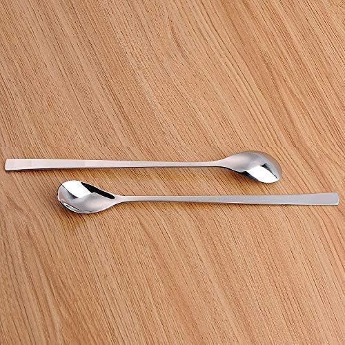 Appeasy Long Handle Spoons (Set of 24 Pcs) Food Grade, Long Handle Spoon for Milkshake, Ice Cream, iced Coffee, iced Tea, and Other Desserts - Stainless Steel Size - 20 cm 1