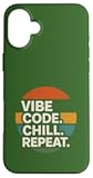 Vibe Coding – Generative AI Programming, Chill, Repeat Case for iPhone 16 Plus