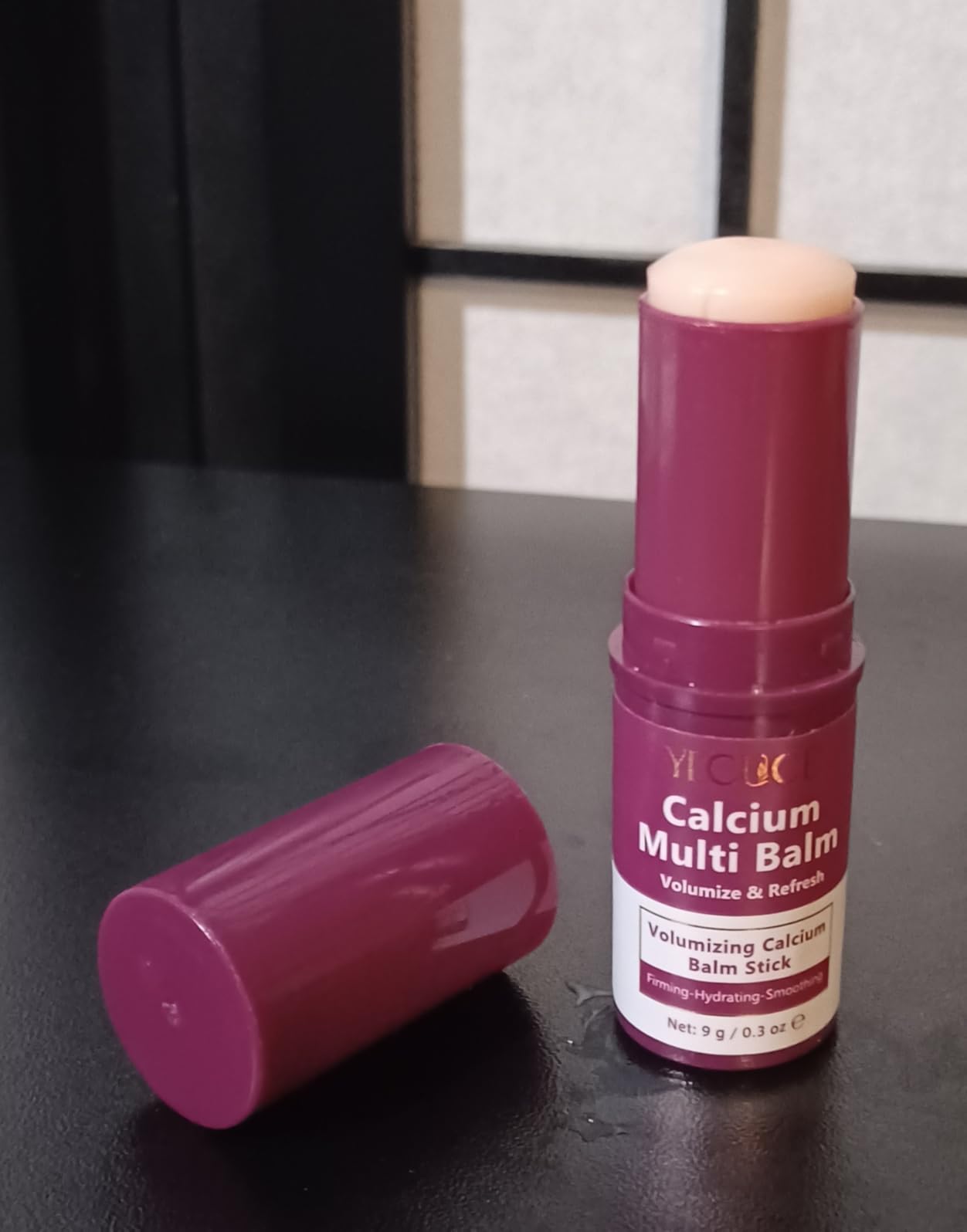 ISUNRISE Calcium Multi Balm Stick, Calcium Volume Multi Balm, Collagen Intensive Repair Moisturing Stick, Anti-Aging, Firming, Hydrating & Smoothing for Face, Eyes & Neck, 9g