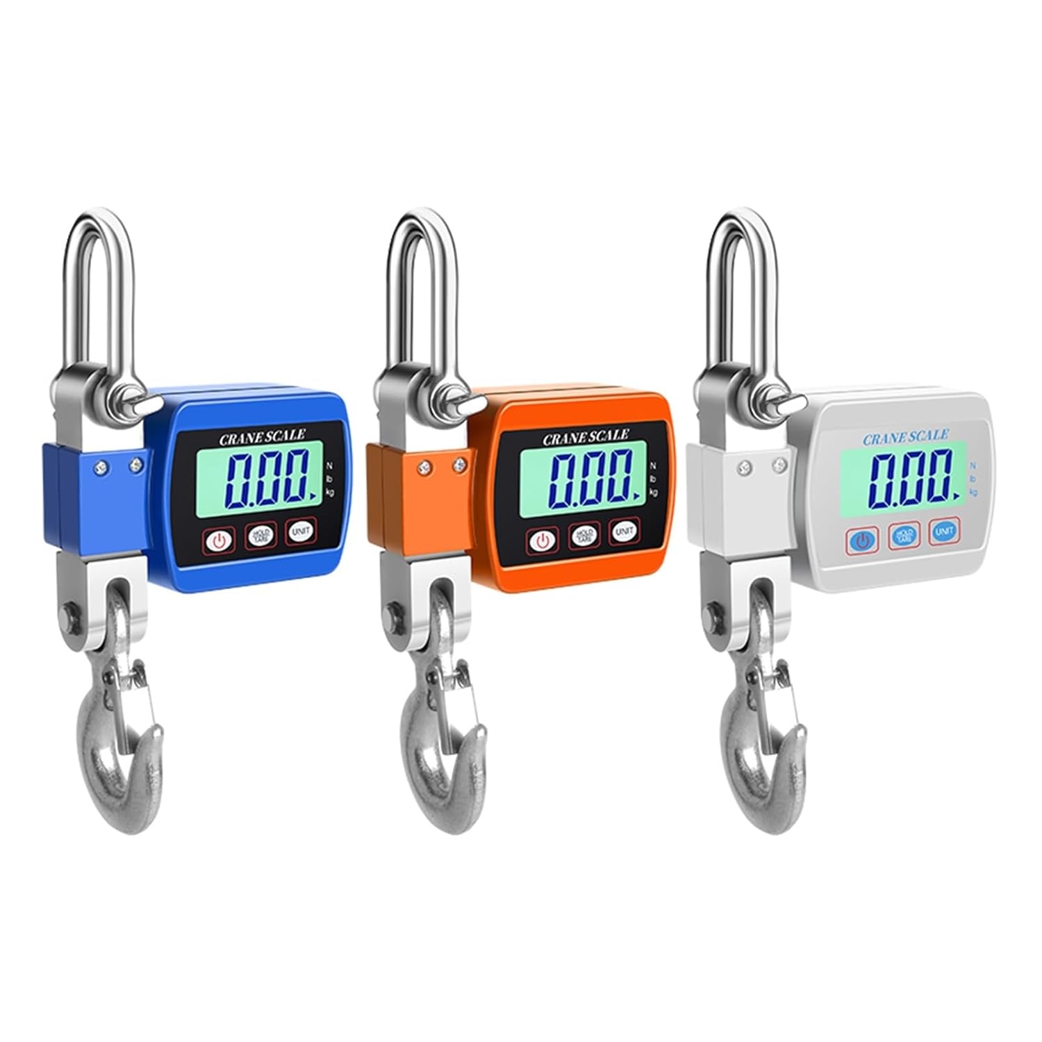 Crane Scale, Scales Scale Hanging Portable Heavy Industrial Hook Crane Duty Change Unit Backlight Digital 300kg/500kg,Convenient Operation(500kg Orange)