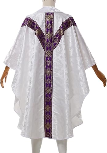 Miniatura 6 de FAD-4U Sacerdote Católico Celebrante Casulla Iglesia Clero Vestiduras Túnica