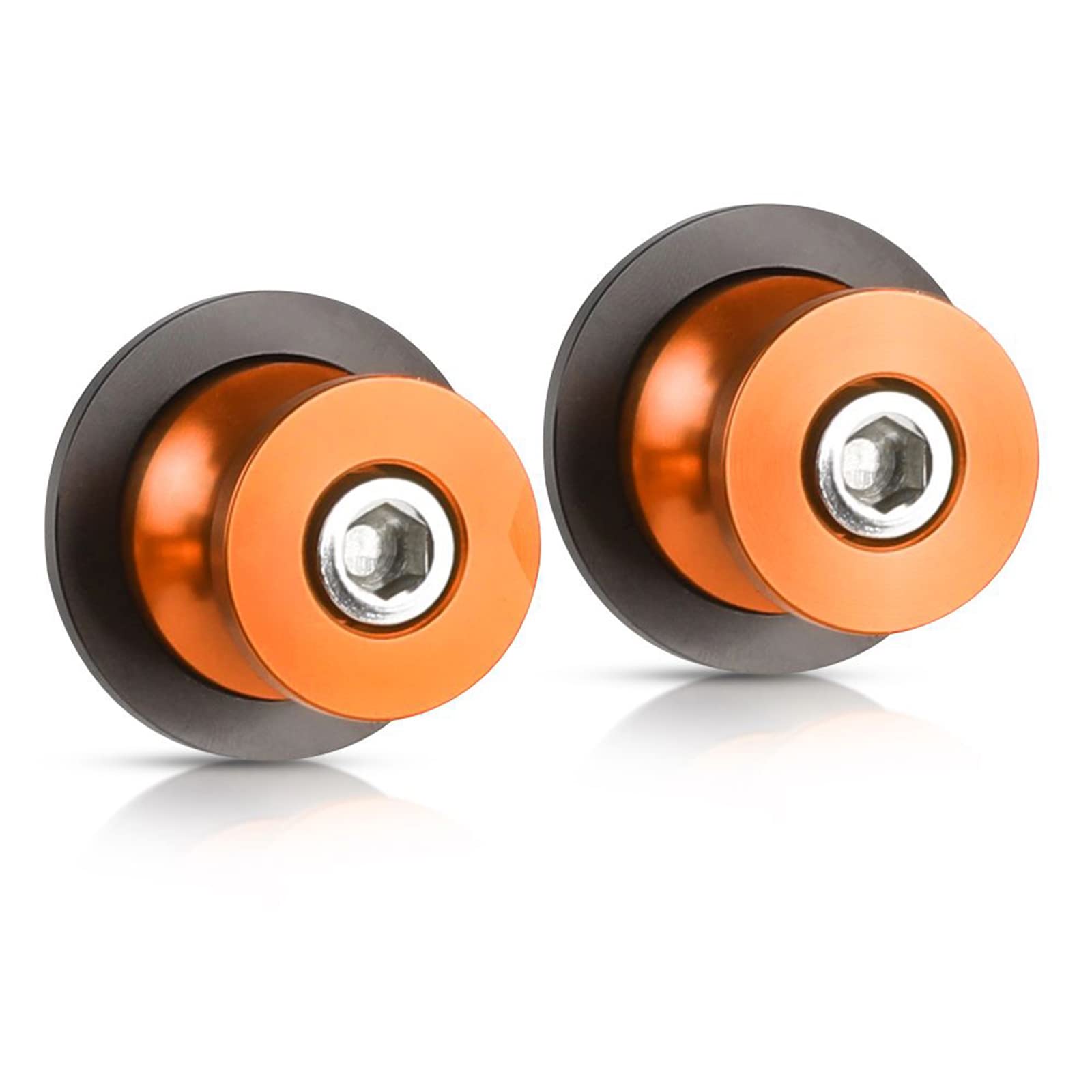 CNC Aluminio Diabolos M10 Basculante de Deslizadores Tornillos del Soporte para Duke 125 200 2012-2015 Duke 390 2013-2015-Naranja