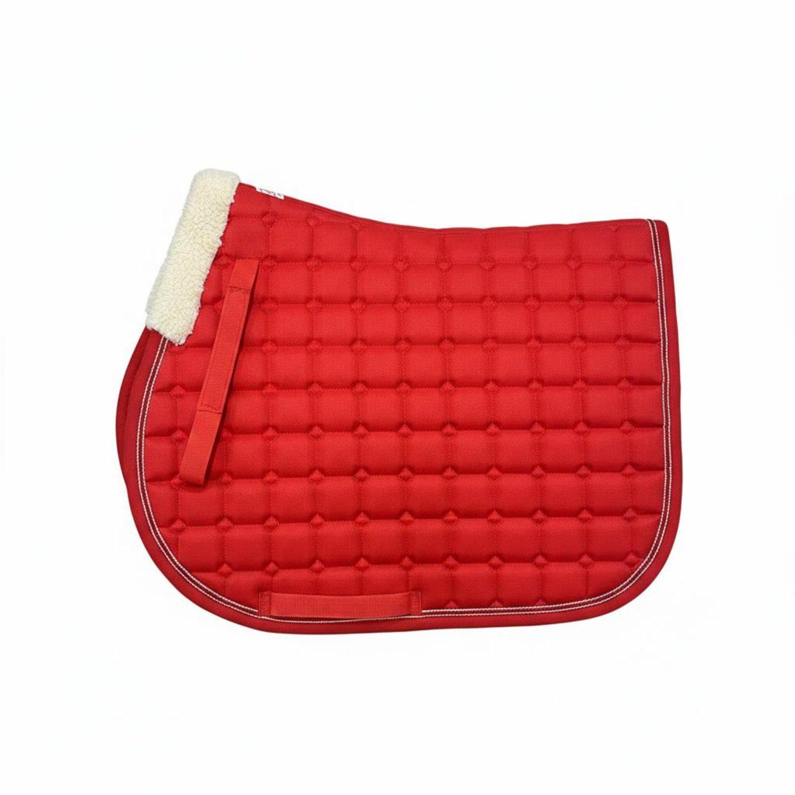 Horse Absorbent Saddle Liner Thickened Shock Absorbing Saddle Pad Anti Wear Thick Blanket for Training, Stable Red Without Pocket-picture-11