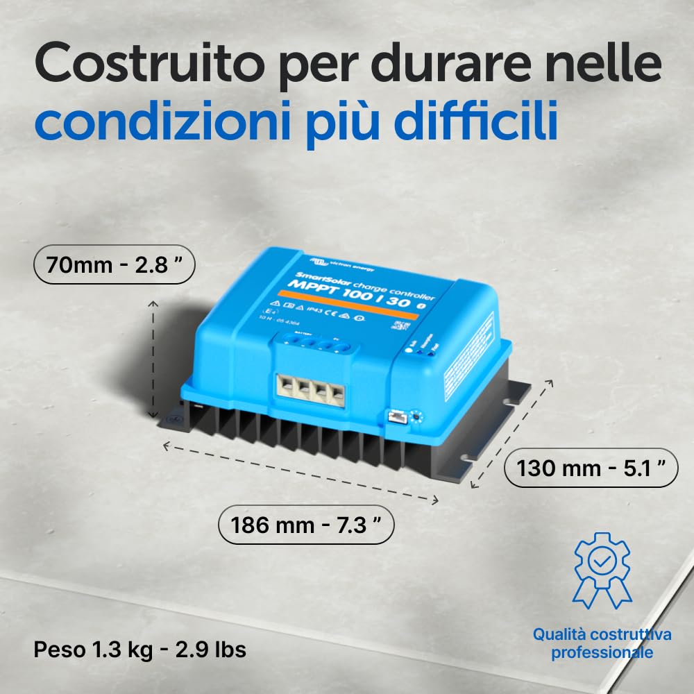 Victron Energy SmartSolar MPPT 100V 30A 12/24V Regolatore di Carica Solare Bluetooth