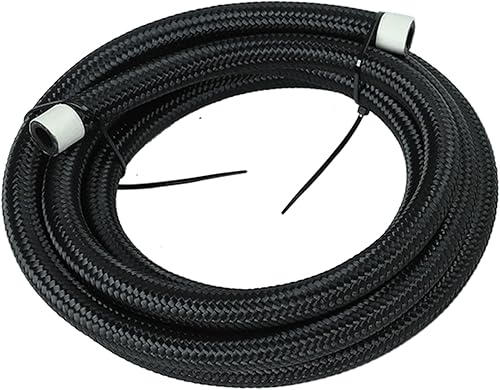 Miniatura 8 de 6AN - Manguera de línea de combustible trenzada de nailon de acero inoxidable de 20 pies, manguera de aceite y gas, manguera de línea de aceite