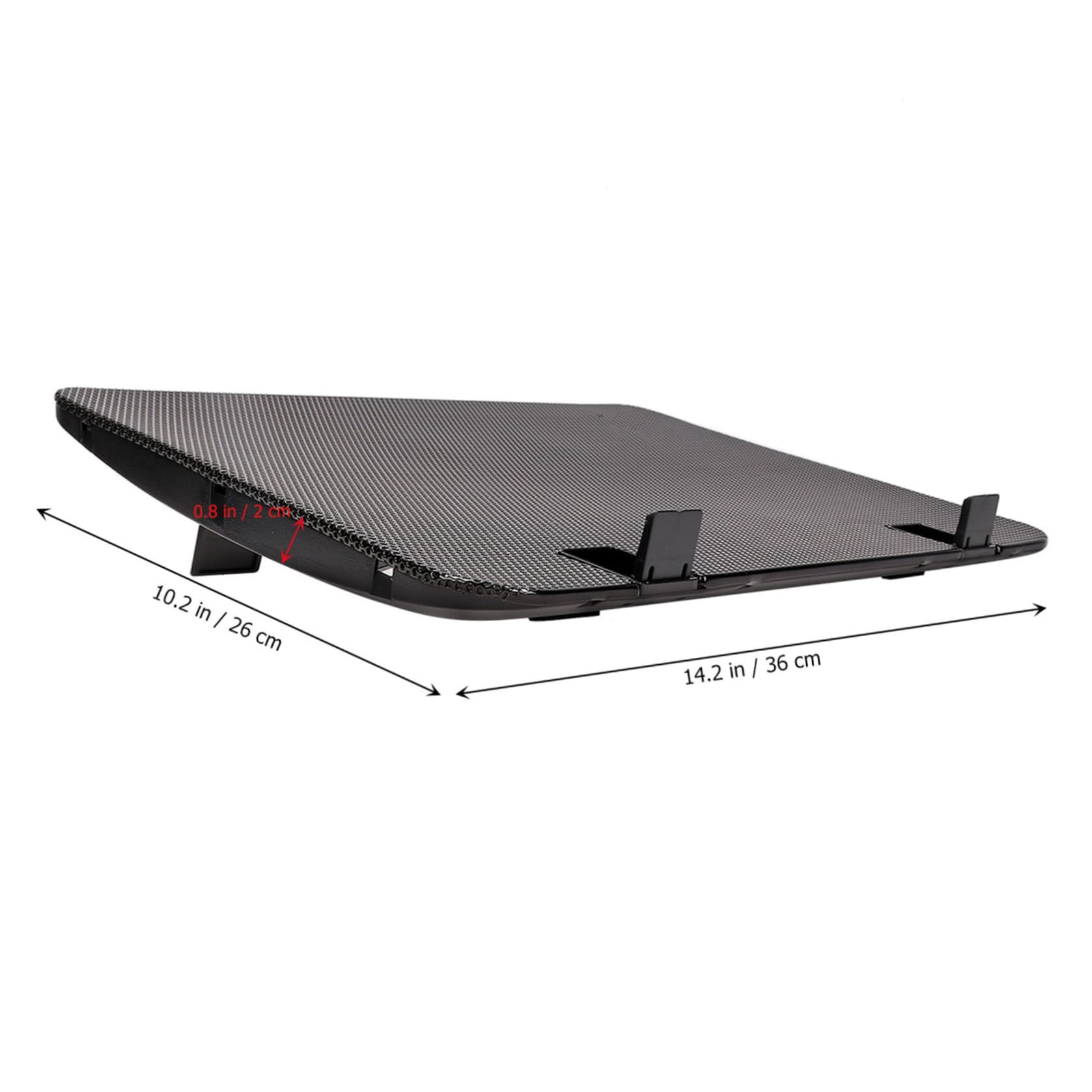 Supporto per Laptop 15, 6 Pollici in Abs Ferro, Notebook Cooling Support | Angolo Regolabile, Nero, per Dormitorio e Scrivania, Base Salvaspazio