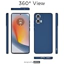 Pikkme Back Cover for Motorola Moto Edge 50 Fusion 5G / Motorola Moto G96 5G | Slim Soft Matte Silicone Cover with Camera Protection & Shockproof Bumper Case (Blue) gallery image