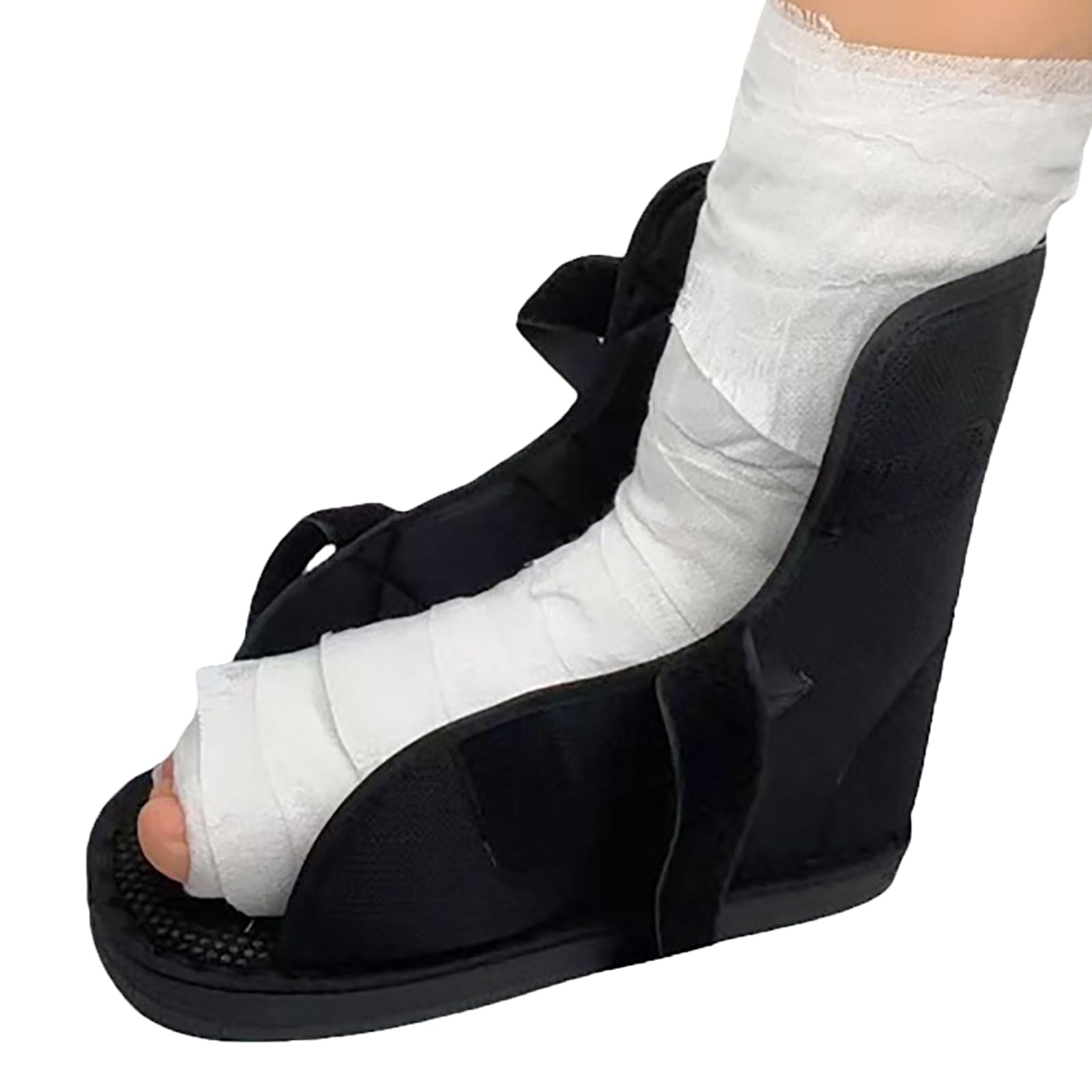 Chaussure de Plâtre Post-Opératoire Chaussons Rééducation Fracture au Pied Chaussure de Fixation Fracture Cheville Pied Réglable Respirant Pied Gauche et Droit Universel