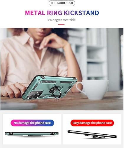 Miniatura 5 de MOKYYDS Funda para Samsung Galaxy Note20 grado militar a prueba de polvo a prueba de golpes Funda para teléfono con soporte soporte magnético de