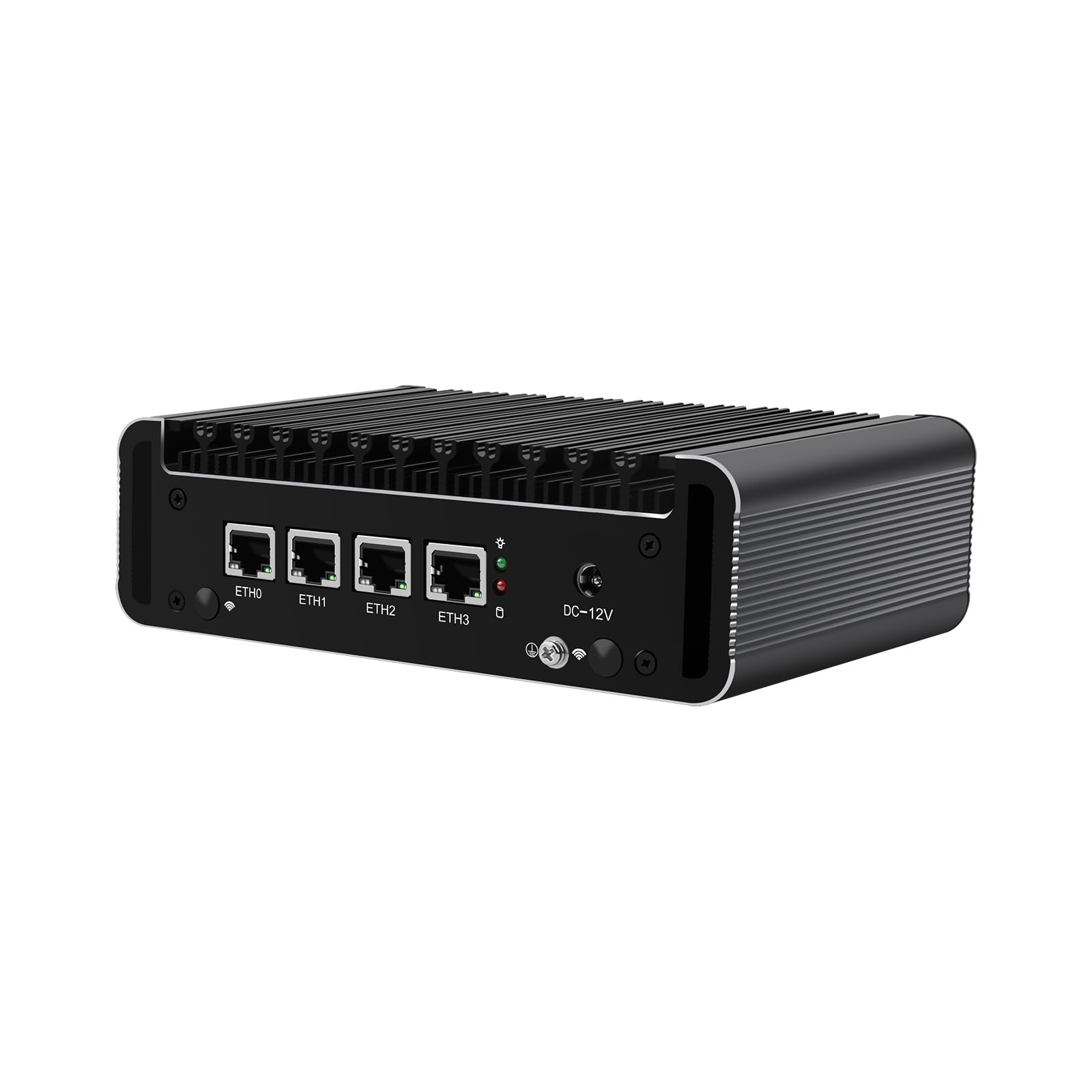 Micro Firewall Appliance, Mini PC, PFSense, Mikrotik, OPNsense, VPN, Router PC, Celeron J6413, RJ62, 4 x 2.5GbE I226-V LAN, HDMI, DP, SIM Slot, 16G RAM, 256G SSD