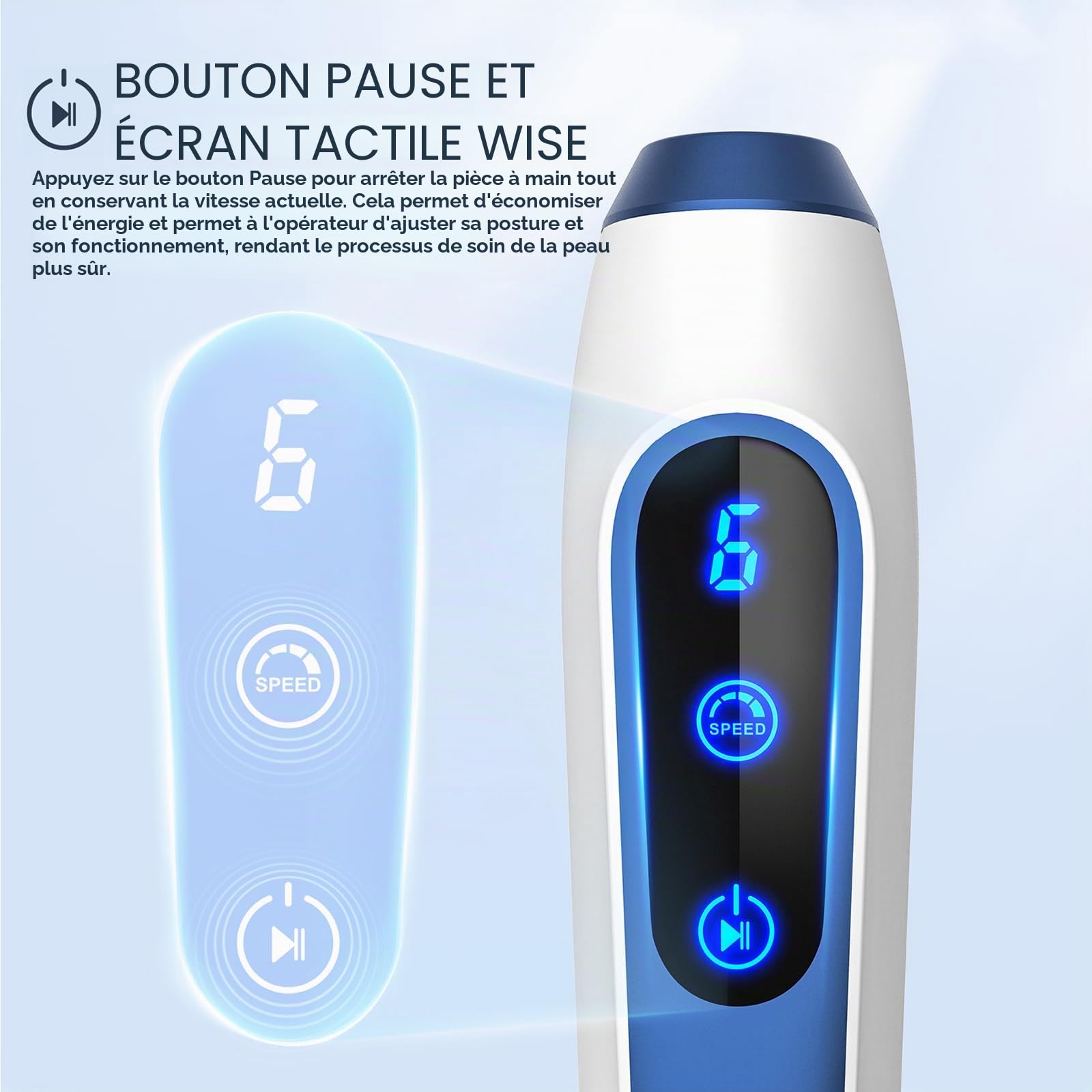 Dr.pen A11 Stylo Microneedling Professionnel – Appareil Sans Fil avec Écran Tactile et Fonction Pause, Machine Beauté pour Soins Visage, Éclat de la Peau et Réduction des Imperfections
