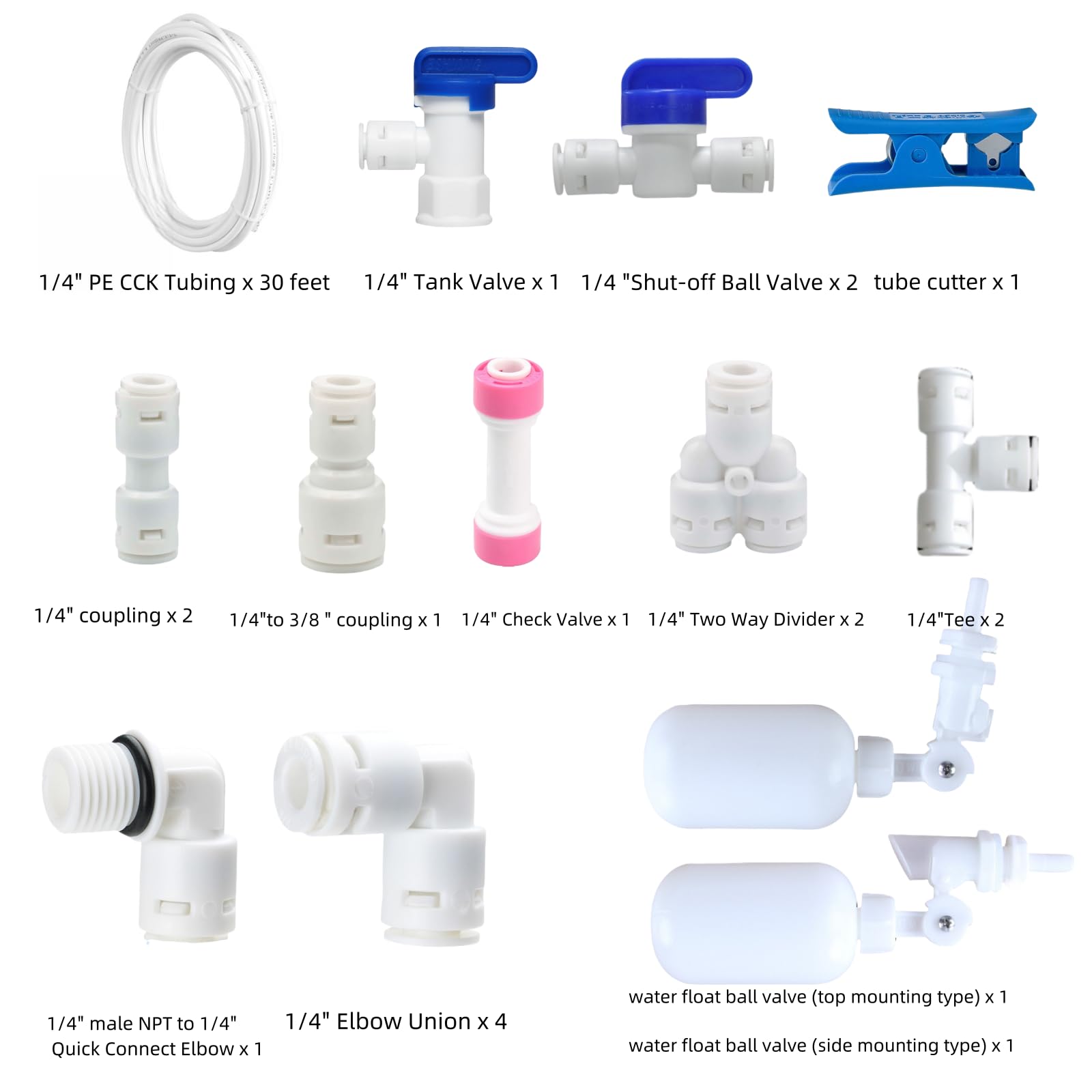 Tankbuddy Schwimmerventil TB25 – Hoher Durchfluss, Verstellbarer Wasserstand (50 Mm Bis 2,5 M) – Für Wassertanks