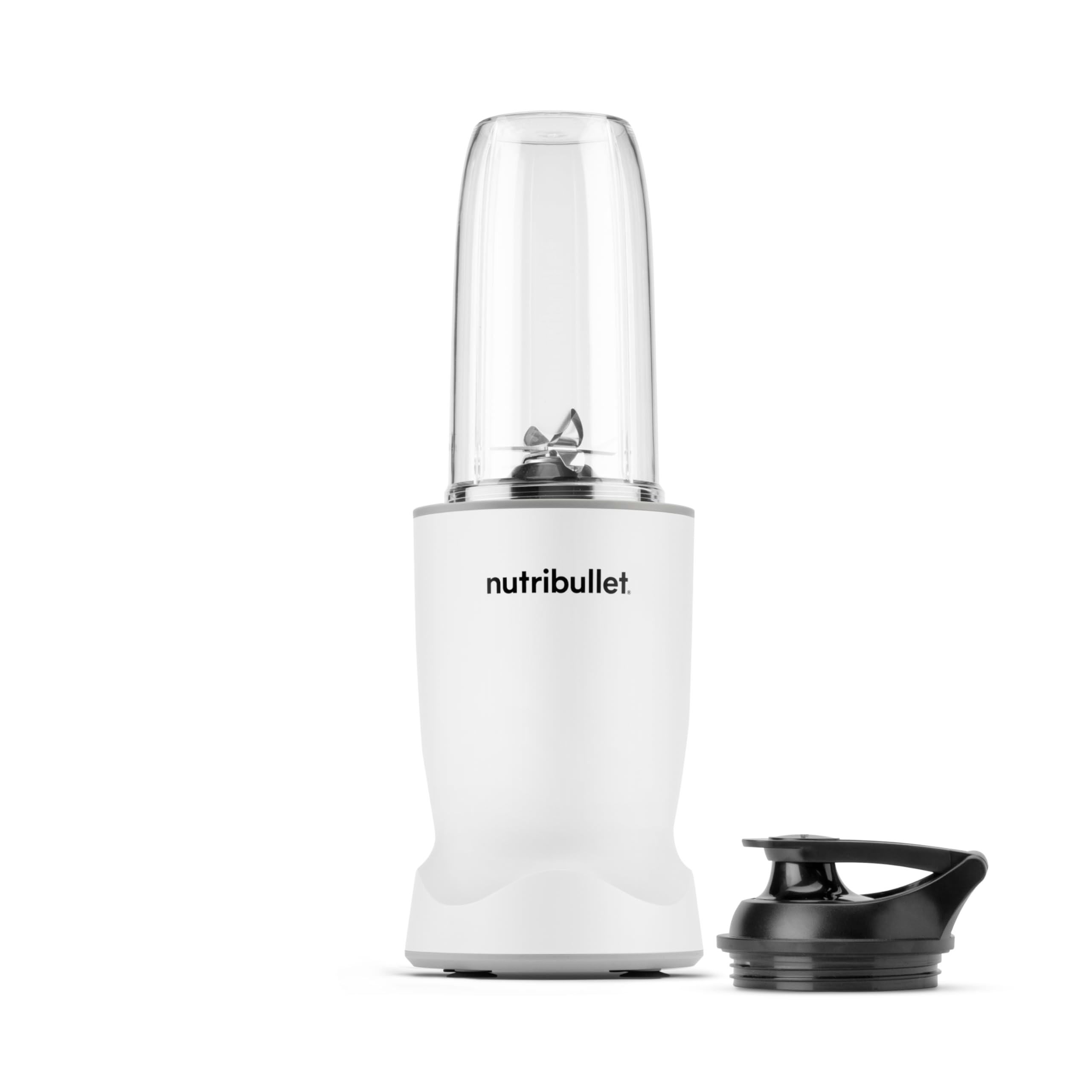 Nutribullet Turbo 1000 W, kompaktowy, wydajny blender do smoothie, osobisty blender z automatycznym cyklem 45 sekund, ostrzem Rapid Extractor, do smoothie, mrożonych owoców i suszonych, biały