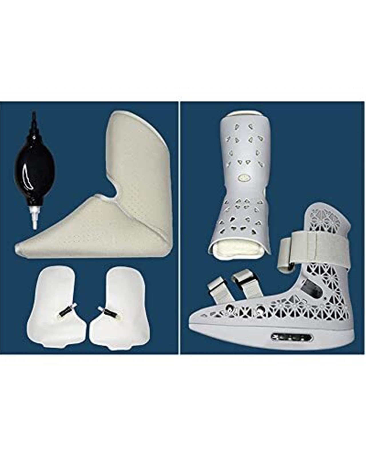 Ortesis for caída del pie, bota for caminar con aire extraíble, fascitis plantar, férula nocturna, soporte for pie y tobillo, ortesis for caída del pie for inflamación del tendón de Aquiles(L)