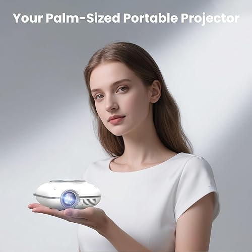 Miniatura 7 de Mini proyector con Bluetooth bidireccional, proyector portátil para uso de cine en casa, compatible con 1080P para proyector al aire libreproyector