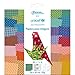 Avenue Mandarine CO198C - Une pochette Origami Paper Unicef de 60 feuilles 20x20 cm motifs assortis, une planche de stickers et 3 modèles de pliage