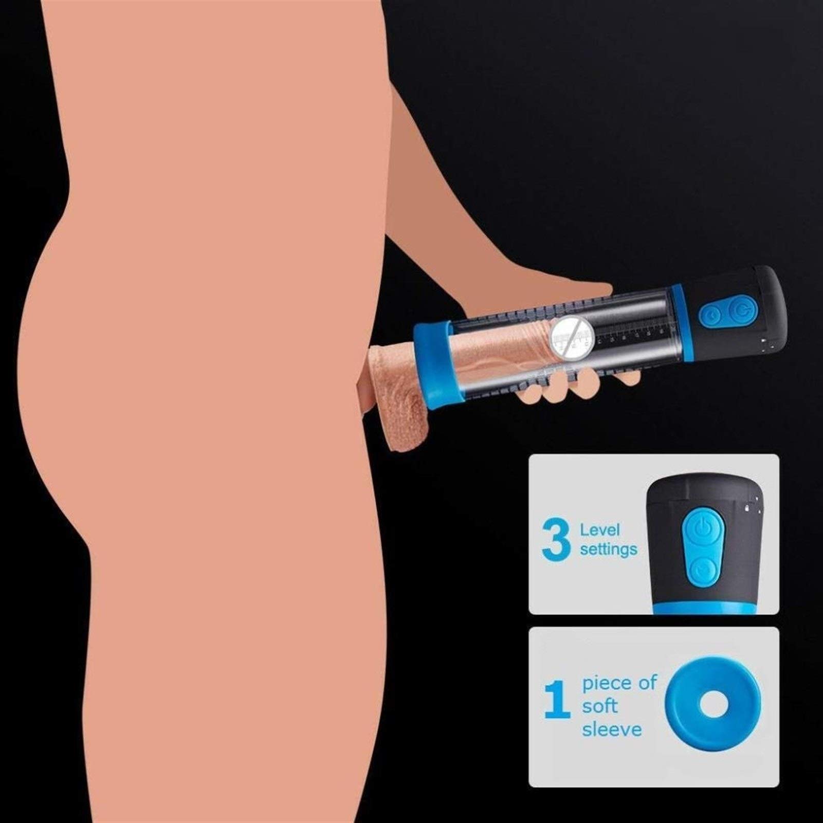 Pompa Penna Elettrica? S con 3X Regolabile Succhiare modalità Maschio Massage Kit Pénǐs Pûmp