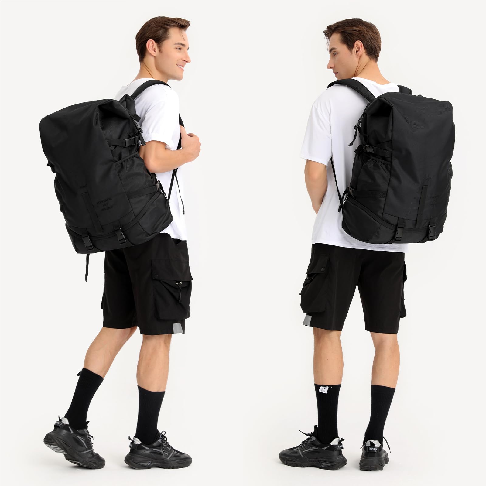 Kono Mochila Deportiva para Baloncesto Bolsa Portátil con Cuerda Negro