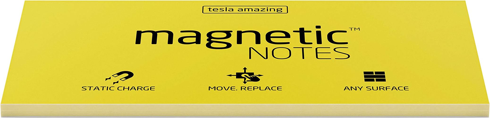 Amazing L Size Magnetic Notes - Yellow