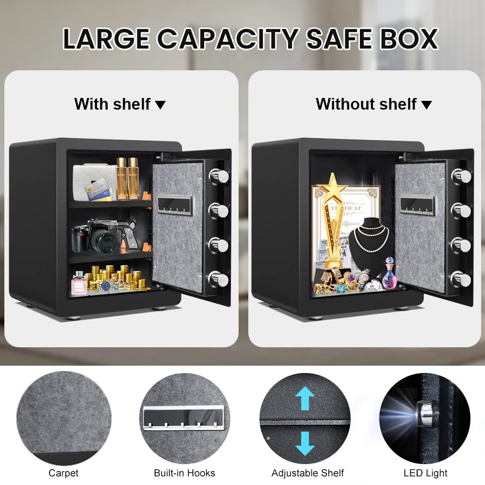 Buy Kavey 2.0 Cub Safe Box Fireproof, Home Safe with Fireproof