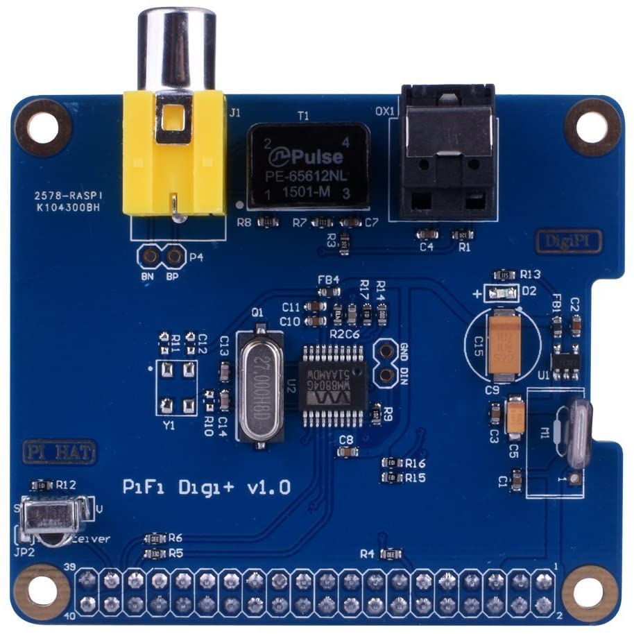 Raspberry Pi HiFi DiGi+ Digital Sound Card I2S SPDIF Optical Fiber RCA for Raspberry Pi 4 3 2 Model B B+ (B09VCKVKVW) Amazon Price History, Amazon Price Tracker