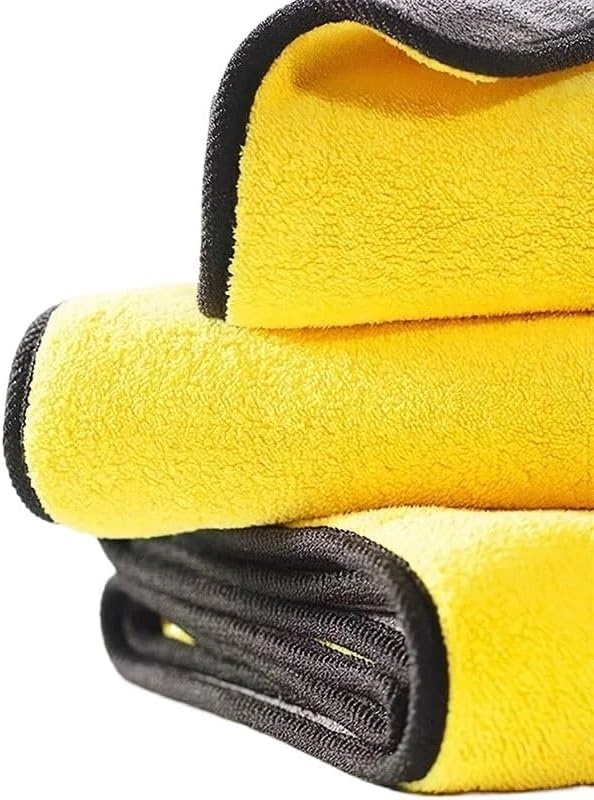 Double Sides Car Microfiber Cloths Super Absorbent Washing Drying Cleaning Towels Detailing Towel Rags Clean Tool(30x60cm,20pcs)