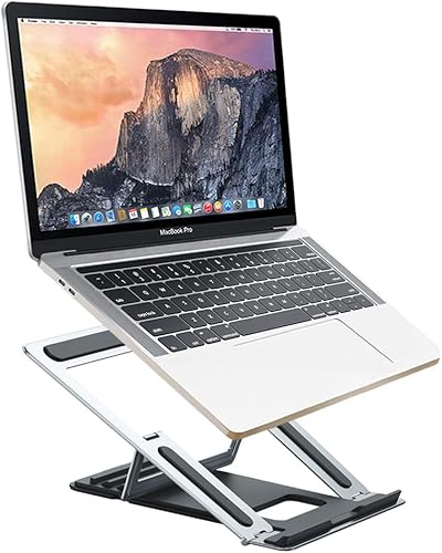 Miniatura 3 de Rosa Schleife - Soporte ajustable de aluminio para laptop, plegable, multiángulo, 1.9 libras, soporte resistente para laptop compatible con MacBook,