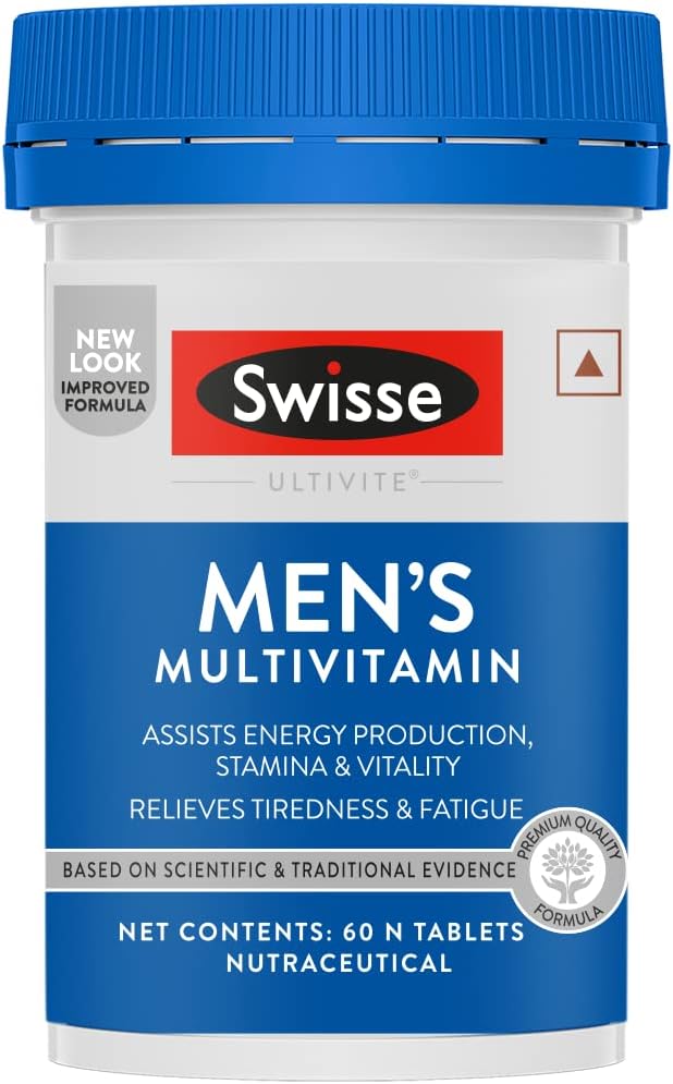 Men's Multivitamin - Manufactured In Australia, Imported Multivitamin From Australia's No.1 Supplement Brand - Boosts Energy, Stamina & Vitality With Ginseng & 35 Other Vital Herbs, Vitamins & Minerals (60 Tabs)