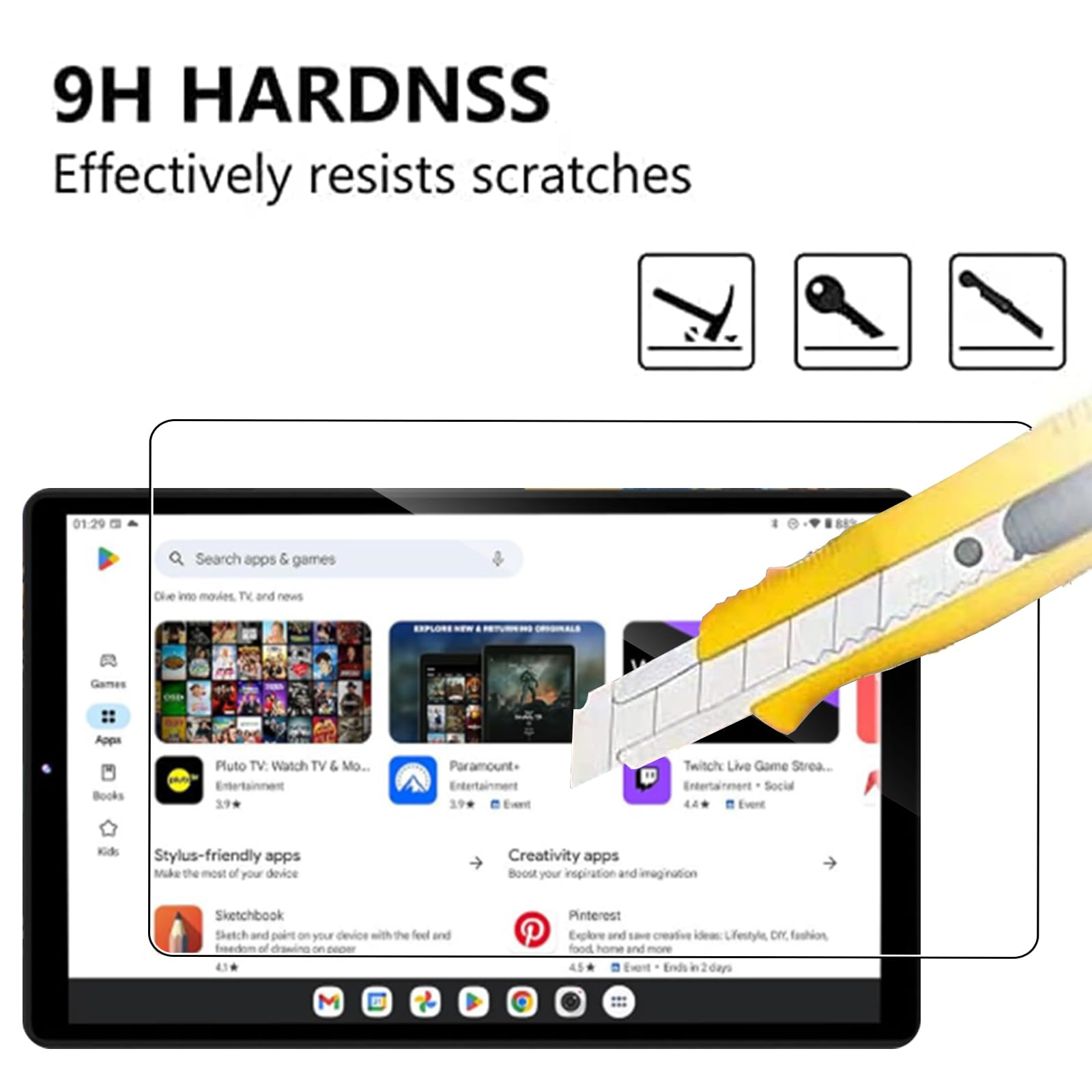 2 Pz Vetro Temperato Per Tablet FASTWD 10 Pollici – Durezza 9H, HD, Antigraffio, Anti-impronte E Senza Bolle
