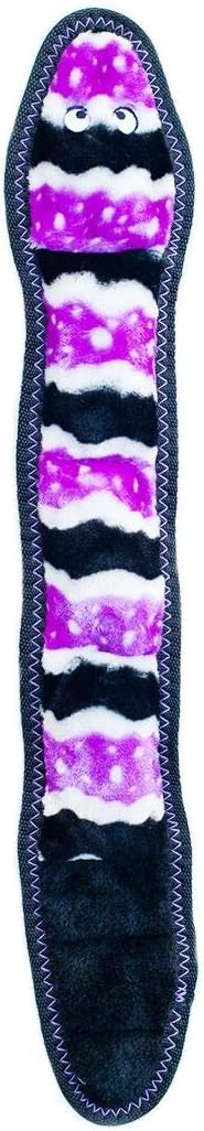 ZippyPaws ZP853 Z Stitch Snake Squeak Toy Medium Purple