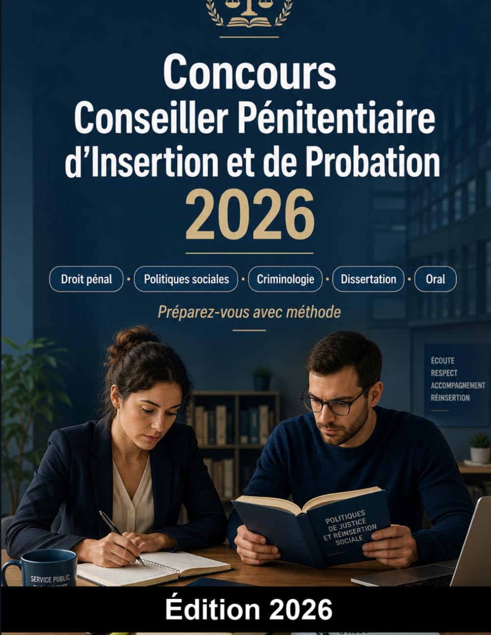 Concours Conseiller Pénitentiaire d'Insertion et de Probation 2026: CPIP Justice : préparation au concours, droit pénal, politiques sociales, criminologie, dissertation, mise en situation et oral
