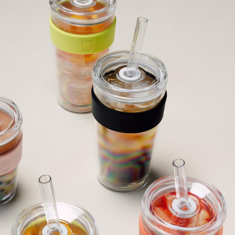 KeepCup Nitro - Tazza termica in acciaio inox isolata sottovuoto, riutilizzabile, con coperchio antispruzzo, 454 ml