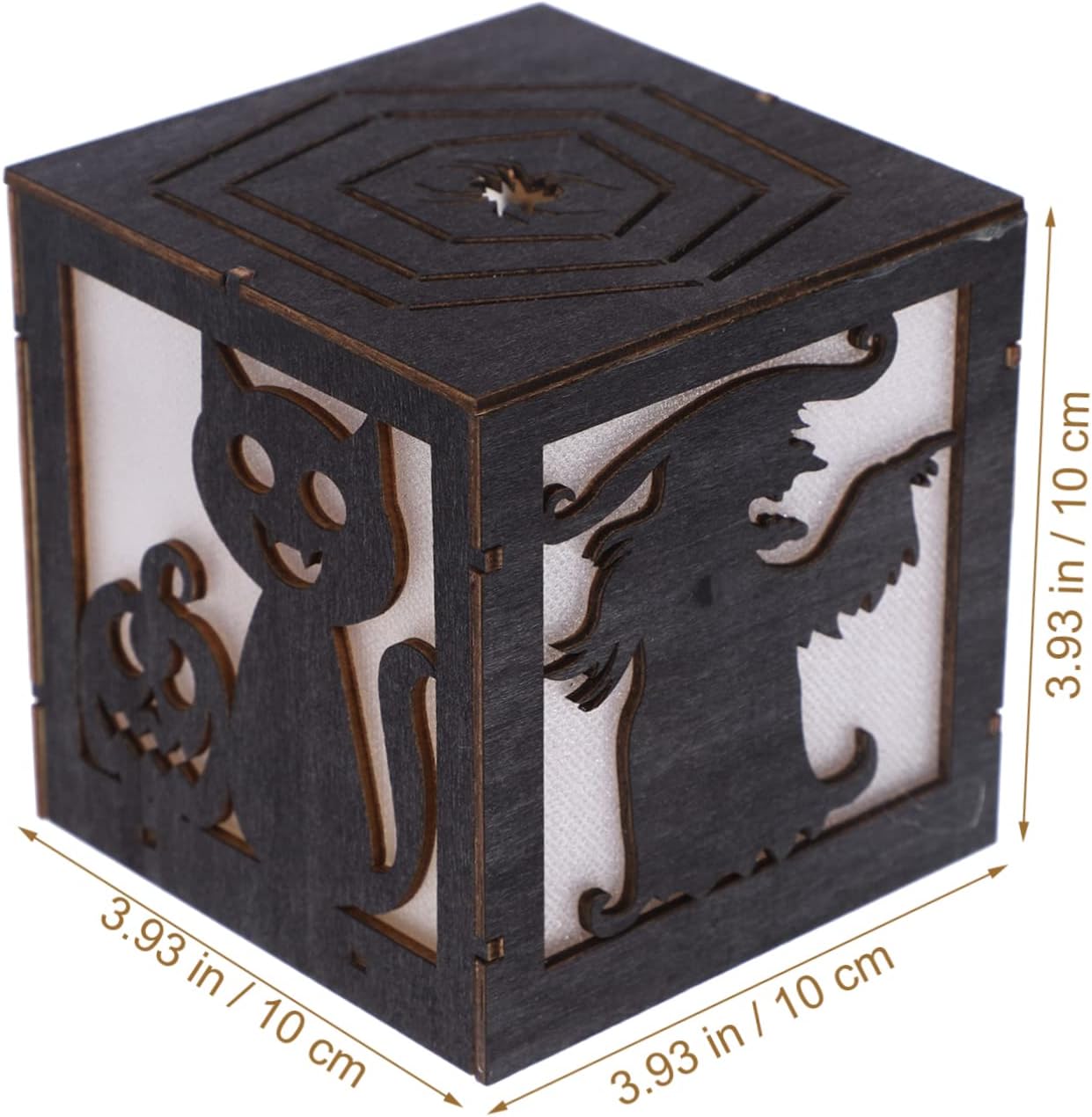 Wooden Hollow Lighting Table Decorations Halloween Decorations Pumpkin Decor Tabletop Decor Festival Light Decor Halloween Ornaments Halloween Lights Witch Decor Plastic