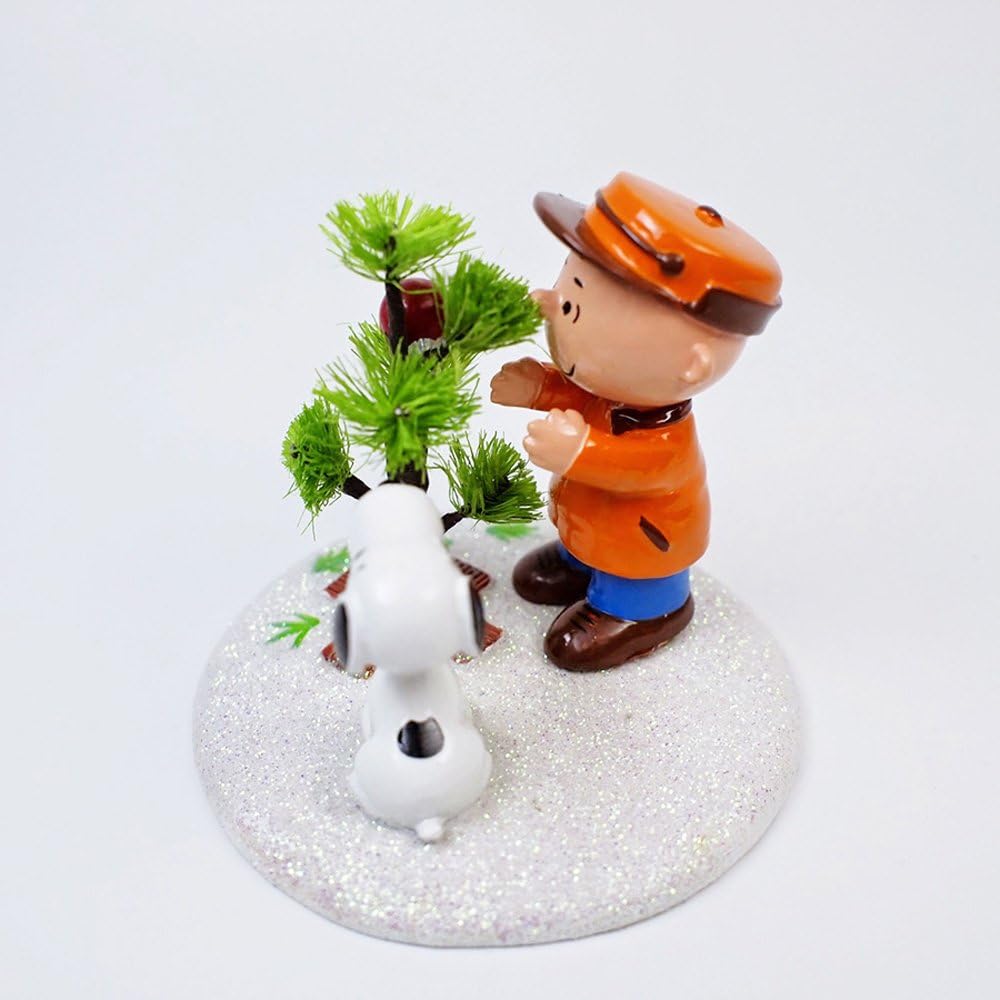 Department 56 Peanuts Charlie Brown & Snoopy The Perfect Tree Figurine | Hand-Crafted & Hand-Painted 2.76 Inch