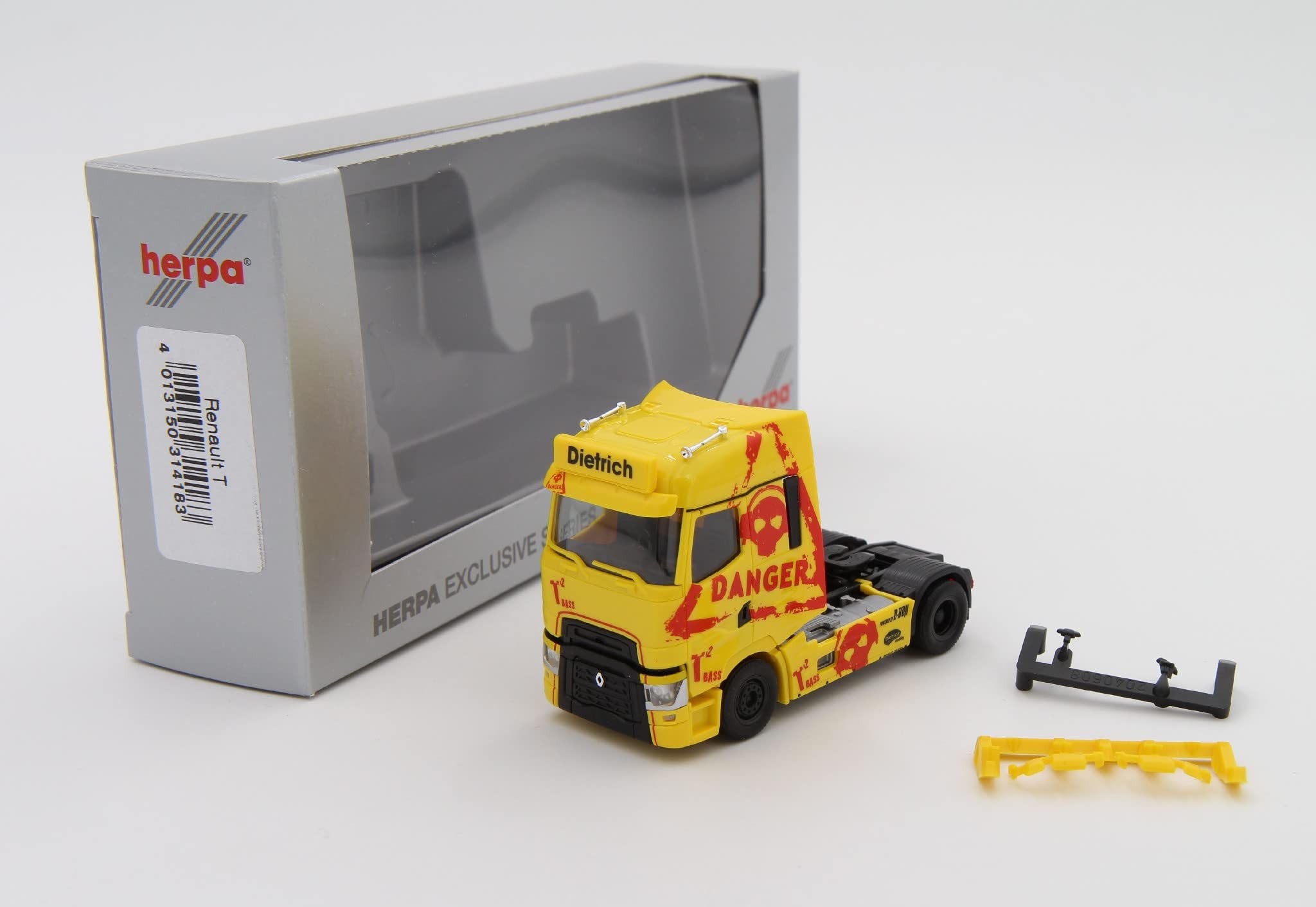 Herpa 314183 - Renault T Zugmaschine „Dietrich Nutzfahrzeuge / Danger“ (Nordrhein-Westfalen/Wenden) 1:87