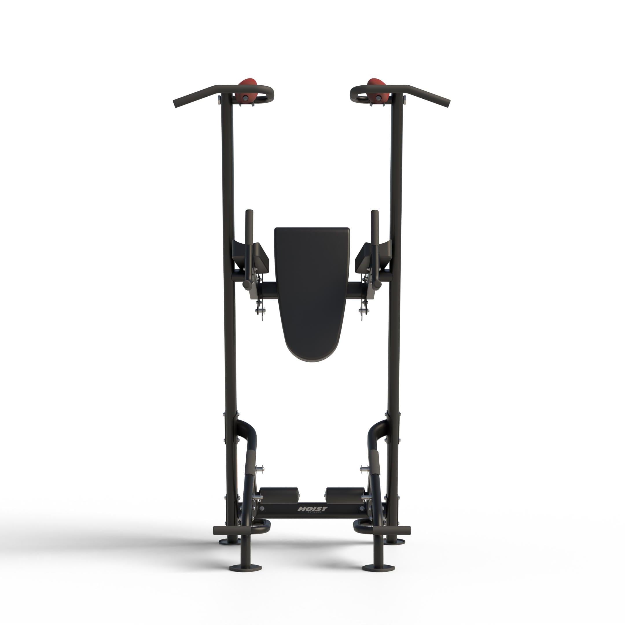 HOIST Fitness Dip Station & Pull Up Bar for Home Gym, Strength Training Dip Stand & Multi-Function Fitness Tree Workout Equipment (Matte Black)