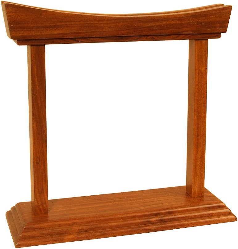 DOBANI Gong Stand, Rosewood, Curved, 7-Inch
