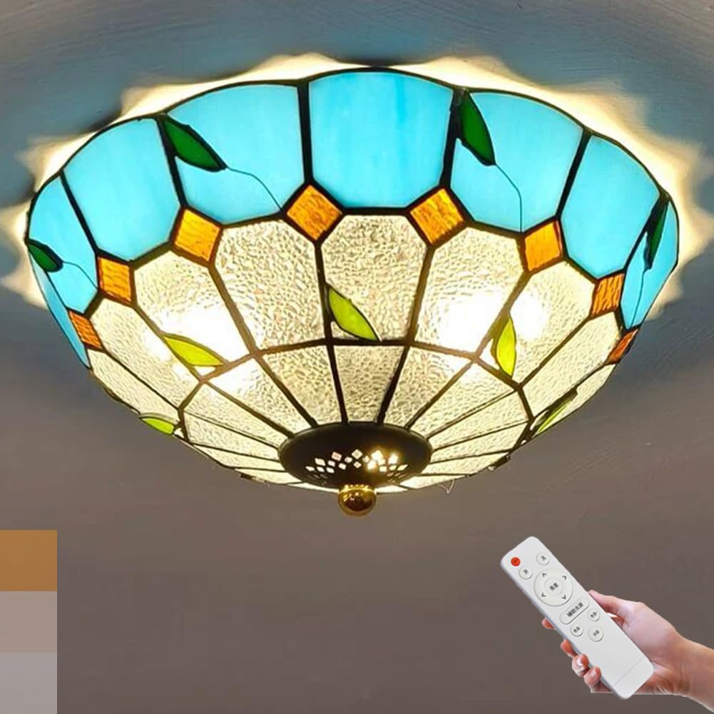 Lampe Tiffany faite à la main pour illuminer votre salon d'un air vintage