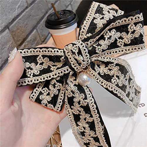 Hair Bow Bowknot Scrunchies Lace Hair Clips Hair Ropes For Birthday Christmas Valentins Gift Ponytail Holder Accessories For Women Girls #TOP2