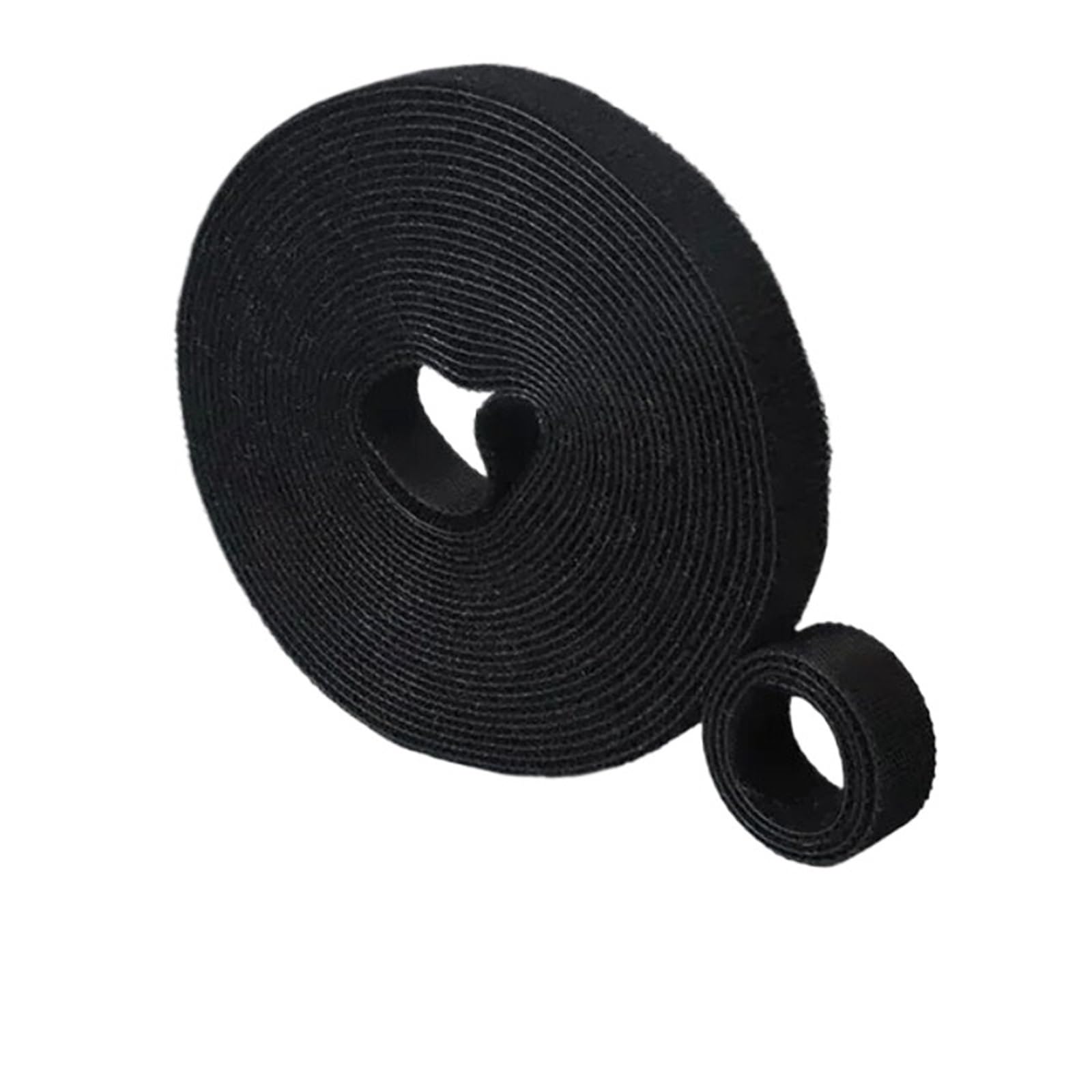 Yangshe Black Reusable Adhesive Cable Ties Nylon Hook Loop Fasteners 6 Rolls Grey White